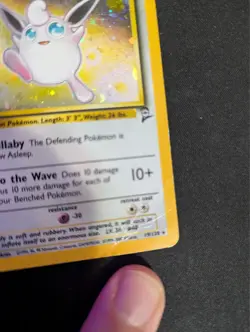 Pokemon Wigglytuff Rare Holo TCG Pokemon Base Set 2 Damaged Condition 19/130 - Image 3