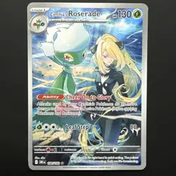Cynthia's Roserade 184/182 Sv10: Destined Rivals Illustration Rare Pokemon TCG - Image 1