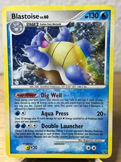 Platinum Blastoise 2/127 Holo Rare Pokemon Holo MP - Image 1