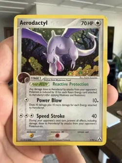 Aerodactyl 1/92 - Holo Rare Pokemon TCG Legend Maker DMG - Image 1