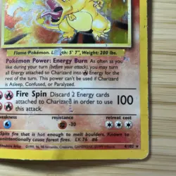 Pokemon TCG Charizard 4/102 Holo Rare Base Set (DMG) - Image 4