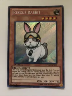 Yugioh Rescue Rabbit Secret Rare 1st Edition NM - Image 1