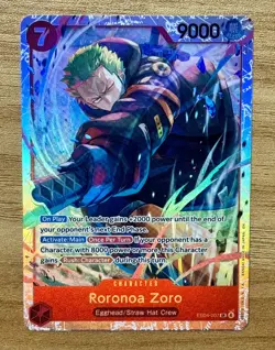 One Piece Roronoa Zoro EB04-007 SR OP15 Adventure on KAMI’s Island - NM/Mint - Image 1
