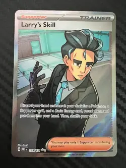 Pokemon TCG Larry's Skill 139/131 Full Art Prismatic Evolutions NM - Image 1