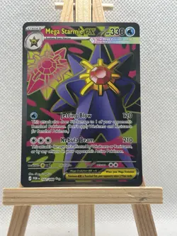 Pokemon TCG Mega Starmie Ex 102/088 Full Art Perfect Order NM - Image 1