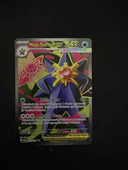 Pokemon TCG Mega Starmie Ex 102/088 Full Art Perfect Order NM - Image 1