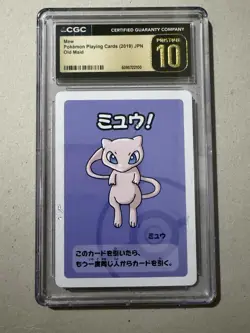 Pokemon Mew CGC Pristine 10 Playing Card 2019 Japanese Old Maid - Image 1