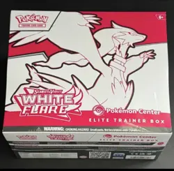 White Flare Pokemon Center Elite Trainer Box ETB New and Sealed IN HAND - Image 1