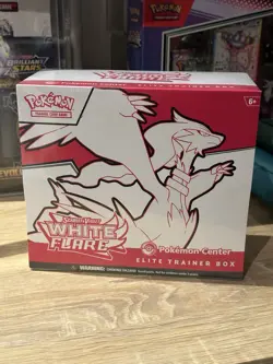 White Flare Pokemon Center Elite Trainer Box ETB New & Sealed - Image 1
