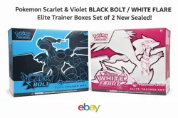 Pokemon Center Exclusive Black Bolt & White Flare Elite Trainer Box ETB Set - Image 1