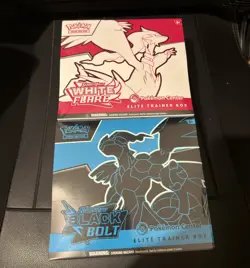 Pokemon Center Black Bolt & White Flare Elite Trainer Box ETB - See Back Photo - Image 1