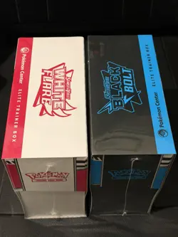 Pokemon Center Black Bolt & White Flare Elite Trainer Box ETB - See Back Photo - Image 4