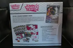 White Flare Pokemon Center Elite Trainer Box ETB Pokemon TCG New Sealed - Image 2