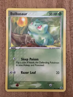 Pokemon TCG EX FireRed LeafGreen Bulbasaur Non-Holo Common 54/112 Near Mint - Image 1