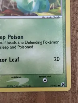 Pokemon TCG EX FireRed LeafGreen Bulbasaur Non-Holo Common 54/112 Near Mint - Image 4