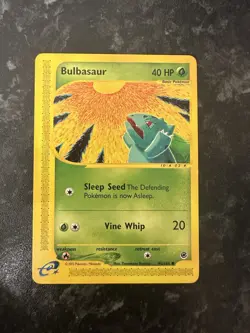 Pokemon Card Expedition Base Set Bulbasaur 95/165 E Series Pokemon TCG LP/NM - Image 1