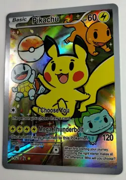 Pikachu After Skool Hobby non-TCG Pokemon Card Charmander Squirtle Bulbasaur - Image 3
