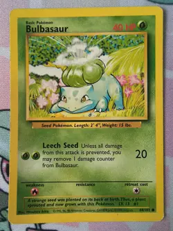 Pokemon Card TCG - Bulbasaur #3 - 44/102 - Base Set - Image 1