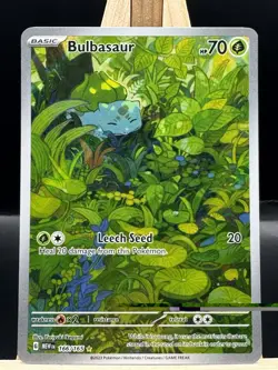 Pokemon TCG Bulbasaur Holo Illustration Card 166/165 S&V 151 English - Image 1