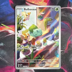 Pokemon TCG Bulbasaur Card Stellar Crown Illustration Rare, Card 143/142 - Image 1