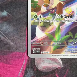 Pokemon TCG Bulbasaur Card Stellar Crown Illustration Rare, Card 143/142 - Image 5