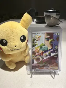 Pokemon TCG Bulbasaur Card Stellar Crown Illustration Rare 143/142 NM/M - Image 1