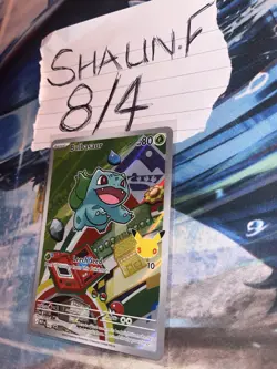 Pokemon TCG Bulbasaur MEP 037 First Partner Illustration Black Star Promo Mint - Image 2