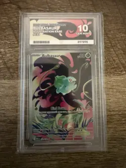 Pokemon TCG Mega Evolution Bulbasaur Card 133/132 Illustration Rare Ace 10 - Image 1