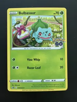 Pokemon TCG Bulbasaur SWSH Black Star Promos SWSH231 Holo Promo - Image 1