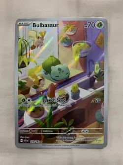 Bulbasaur 143/142 IR Illustration Rare Stellar Crown Near Mint Pokemon TCG - Image 1