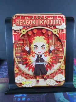 Kyojuro Rengoku Acrylic Diamond Sandwich Rare Demon Slayer Anime Collectible - Image 1