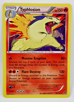 Typhlosion 20/162 Pokemon Card – Breakthrough – rare – near mint - Image 1