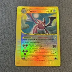 Crystal Crobat Reverse Holo - 147/144 - Skyridge - Pokemon Card - LP - Image 1
