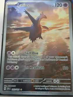 Pokemon Card Latios Full Art Rare Holo Card 203/191 Mint Condition - Image 3