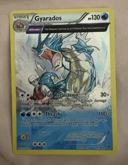 Pokemon Gyarados 21/98 Holo Rare Reverse Holo 130 HP XY Ancient Origins Card - Image 1
