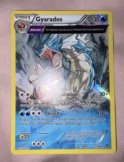 Pokemon Gyarados 21/98 Holo Rare Reverse Holo 130 HP XY Ancient Origins Card - Image 3