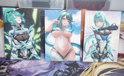 Set of 3 Pneuma Xenoblade Chronicles Sexy Waifu Textured Custom Cards - Image 1
