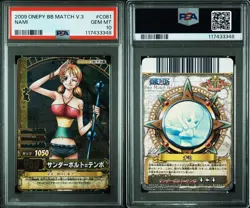 One Piece Berry Match Nami Trading Card PSA 10 Mint Condition - Image 5
