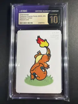 2025 POKEMON TARUKA PLAYING CARDS JAPANESE CHARMANDER CGC 10 PRISTINE - Image 1
