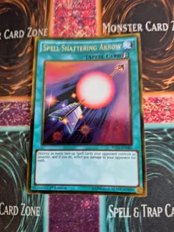 Yugioh Spell Shattering Arrow PGL3-EN082 Gold Rare 1st Edition Near Mint - Image 1