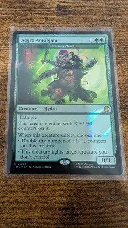 Aggro Amalgam Voracious Hydra (Surge Foil) Teenage Mutant Ninja Turtles MTG TMNT - Image 1