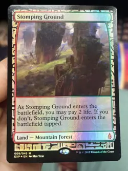 FOIL STOMPING GROUND Masterpiece Series: Zendikar Expeditions Magic • MTG (2118) - Image 1