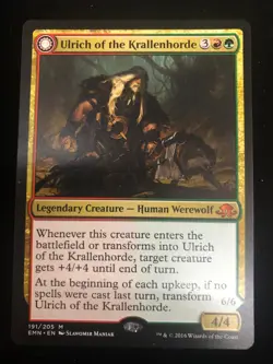 Ulrich of the Krallenhorde MTG Eldritch Moon 191/205 Mythic NM - Image 1