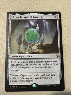 mtg Thran Temporal Gateway, artifact, Dominaria, slight play - Image 1