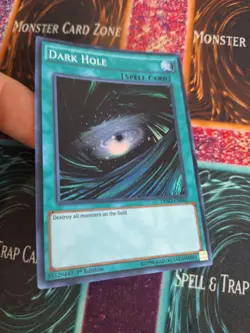 Yugioh Dark Hole DESO-EN042 Super Rare 1st Edition Near Mint - Image 2