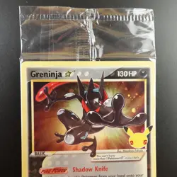 Greninja Gold Star SWSH 144 Pokemon Celebrations Sealed Promo Holo Card - Image 2