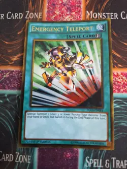 Yugioh Emergency Teleport PGL3-EN081 Gold Rare 1st Edition Near Mint - Image 1