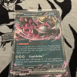 Pokemon Fezandipity EX 038/064 NM Double Rare Shrouded Fable - Image 1