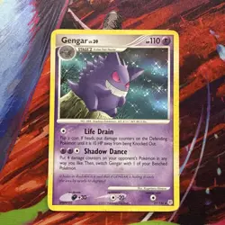 Pokemon Gengar TCG 27/130 Diamond and Pearl Base Non-Holo Rare DMG - Image 1