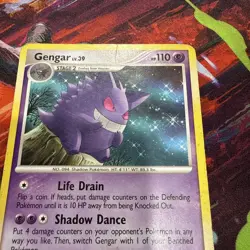 Pokemon Gengar TCG 27/130 Diamond and Pearl Base Non-Holo Rare DMG - Image 3